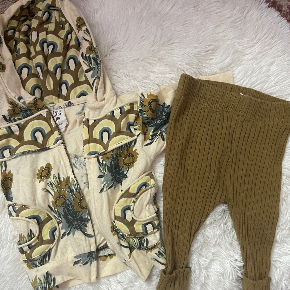 kate quinn Calendula Zip Up Jacket Set
